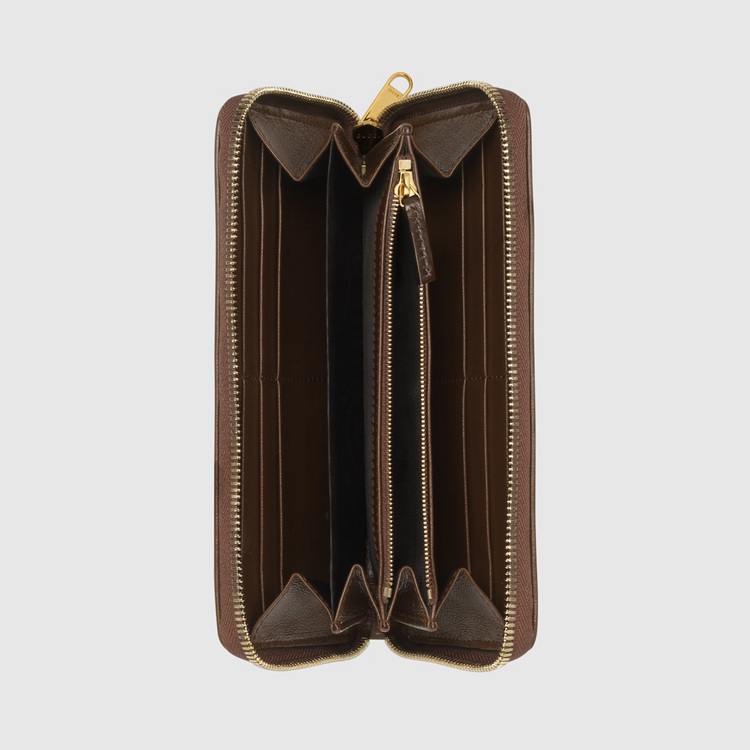 621889.92TCG.8563.002.100.0000.Light Gucci Horsebit 1955 zip around wallet
